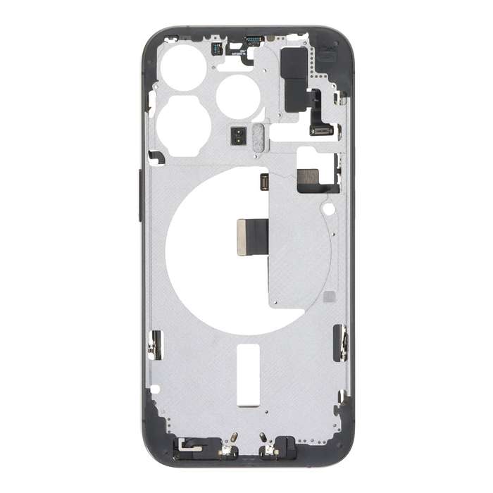 Middle Frame Assembly for iPhone 15 Pro A3101/A3102 European Version Black Titanium OEM