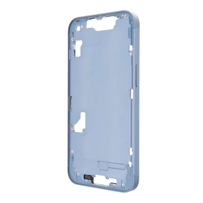 Middle Frame with Side Key+Side Rails+Card Tray+Speaker Anti-Dust Mesh for iPhone 14 European Ver...
