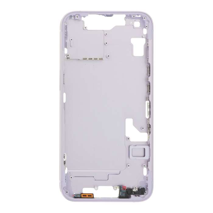 Middle Frame with Side Key+Side Rails+Card Tray+Speaker Anti-Dust Mesh for iPhone 14 European Ver...