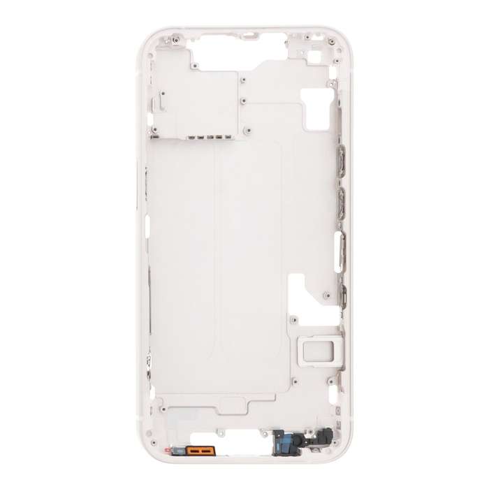 Middle Frame with Side Key+Side Rails+Card Tray+Speaker Anti-Dust Mesh for iPhone 14 European Ver...