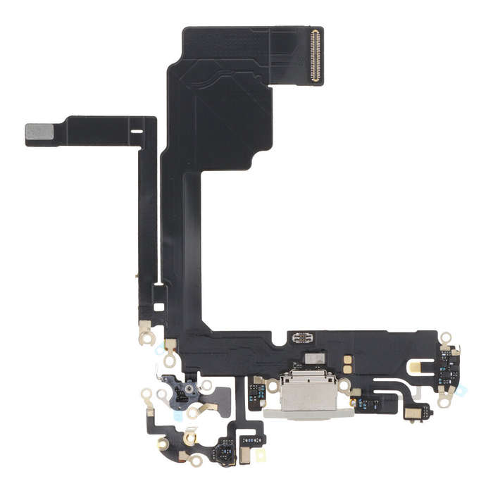 Charging Port Flex Cable for iPhone 15 Pro White Titanium OEM