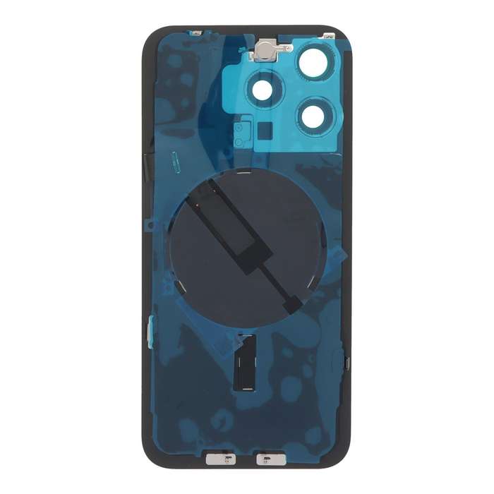 Battery Door + Back Camera Lens and Bezel with Magnetism Ring+Metal Plate+Wireless Charger Chip+F...
