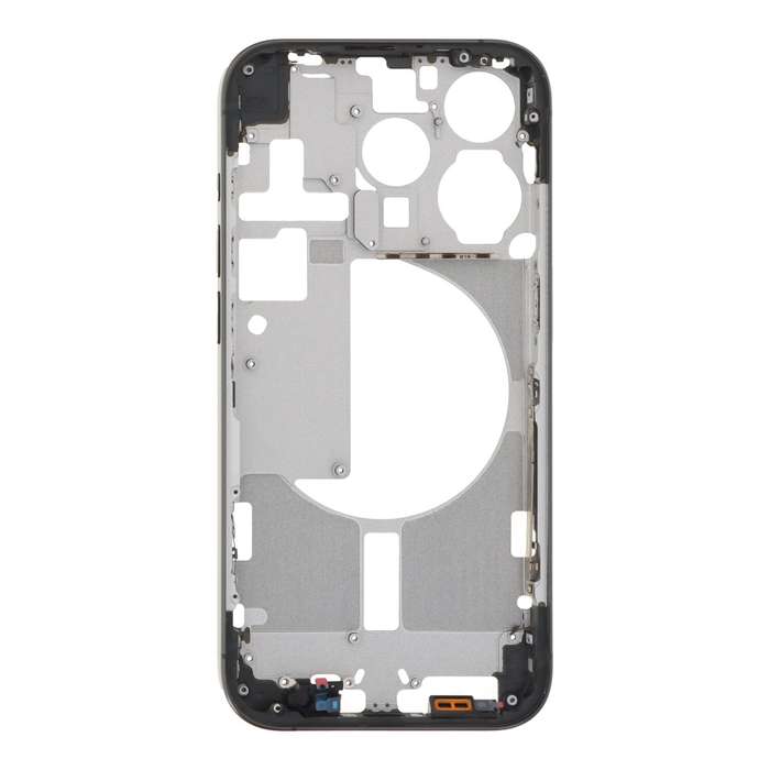 Middle Frame with Side Buttons + SIM Card Tray for iPhone 15 Pro A2848 USA Version Black Titanium...