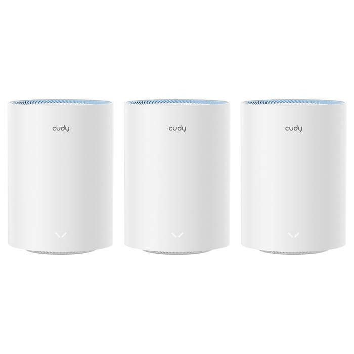 Cudy Dual Band WiFi 5 1200Mbps Fast Ethernet Mesh 3 Pack | M1200 (3-Pack)