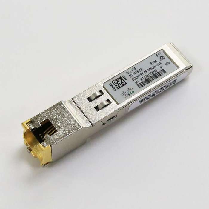 Cisco GLC-TE= 1000BASE-T SFP Transceiver Module 100m Copper RJ45 (Hologram)