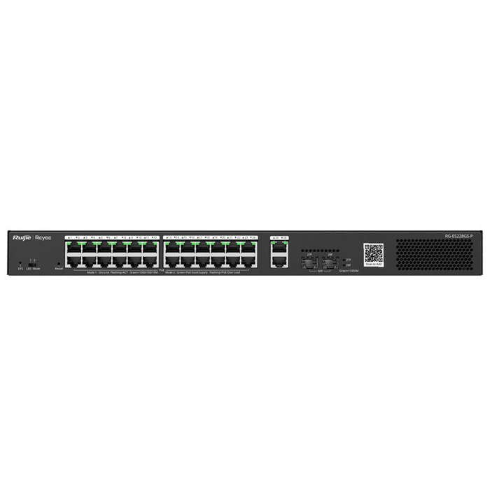 Reyee 26 Port Gigabit with 24 PoE 370W 2SFP Smart Managed Switch | RG-ES228GS-P