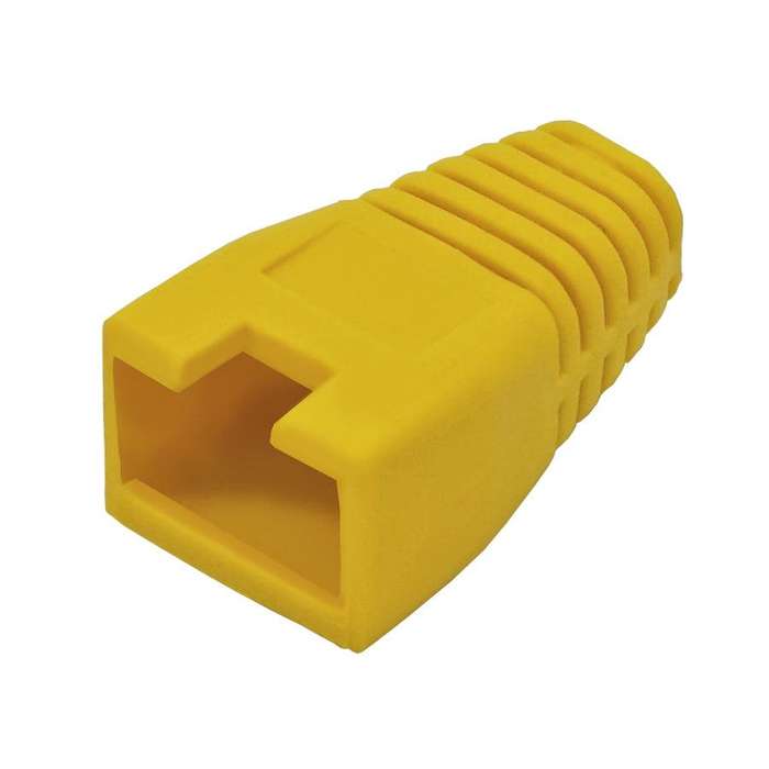 Linkbasic Yellow Boots RJ45