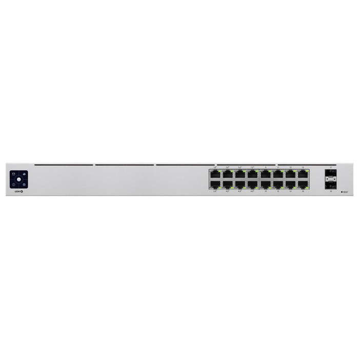Ubiquiti UniFi Switch 16 Port Gigabit 8PoE 42W 2SFP | USW-16-POE