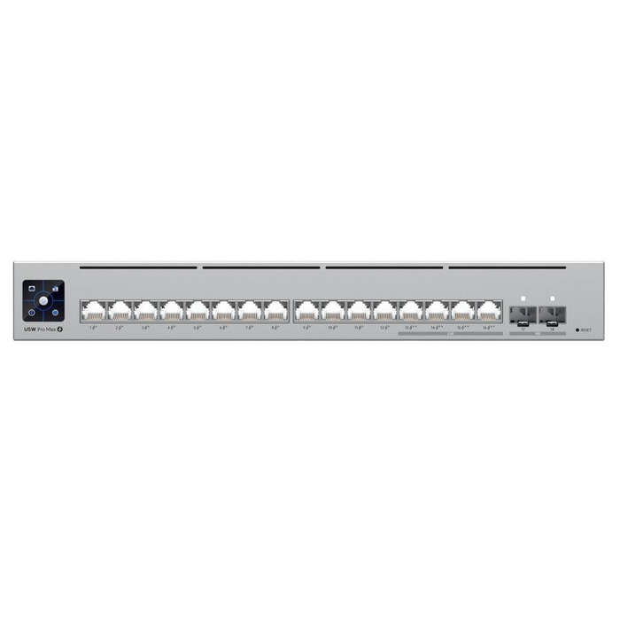 Ubiquiti UniFi Pro Max Switch 16 with 12 PoE 4x 2.5Gbps PoE++ 180W | USW-Pro-Max-16-PoE