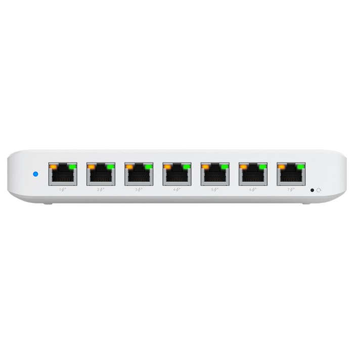 Ubiquiti UniFi Switch Ultra 8 Port Gigabit 1PoE Input 7 PoE Out 202W | USW-Ultra-210W