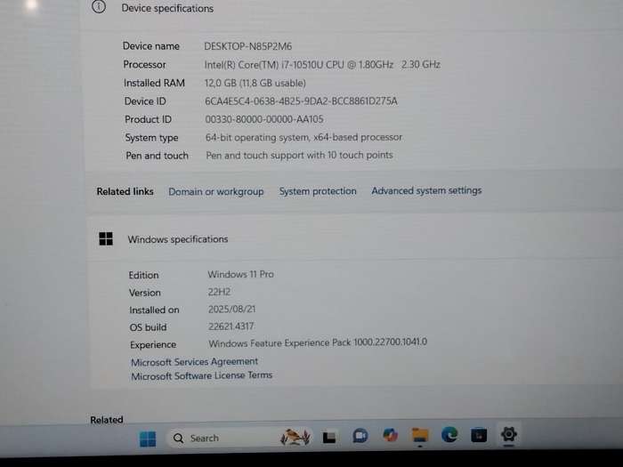 Lenovo IdeaPad C340-15IML: Core i7-10510U, 12GB RAM, 512GB SSD, GeForce MX230 2GB (used)