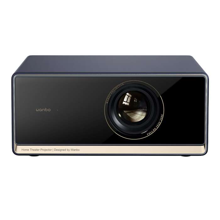 WANBO X5 Pro Full HD Smart Projector (1080p, 1100 ANSI Lumens, Android TV, ASA 3.0, 5GHz Wi-Fi, A...