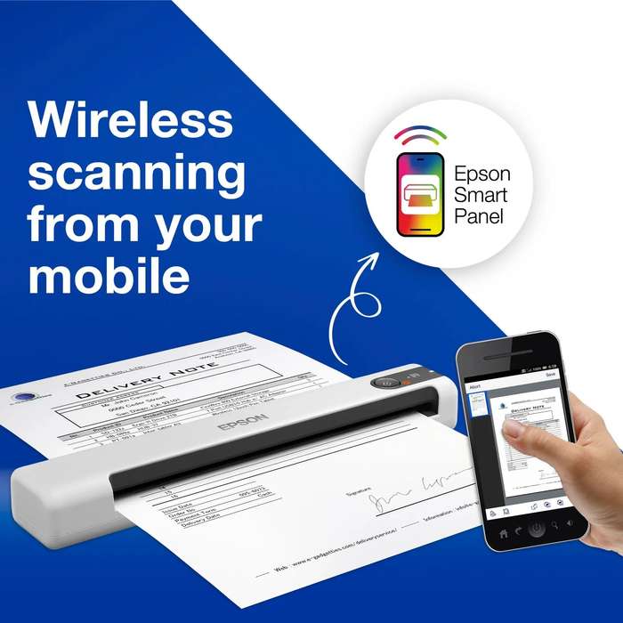 Epson WorkForce DS-80W Wireless Mobile Scanner
