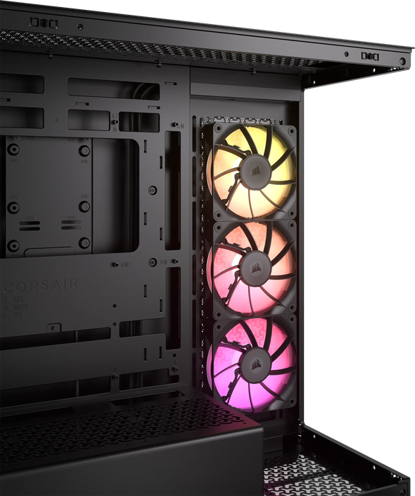 iCUE LINK 3500X RGB Black Mid-Tower PC Case; 2x 3.5'' |  2x 2.5'' Drive Bays; Up to 360mm Radiato...