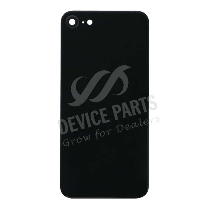 Battery Door + Back Camera Lens and Bezel for iPhone 8 European Version Black OEM
