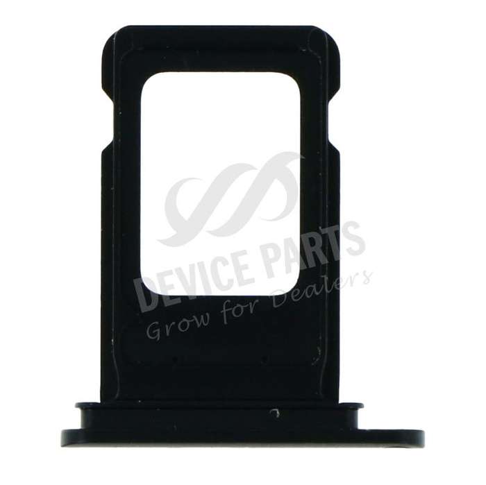 SIM Card Tray With Waterproof Rubber Ring for iPhone XR Dual Card Version Black Ori