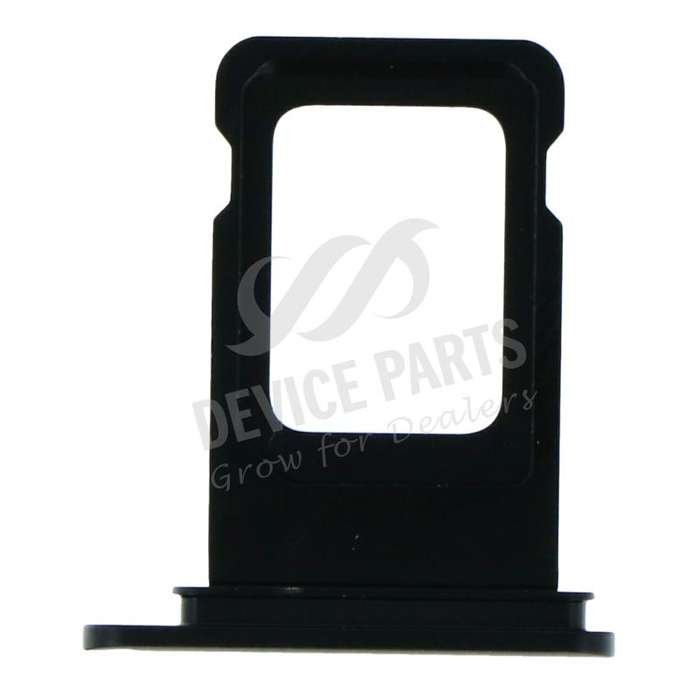 SIM Card Tray With Waterproof Rubber Ring for iPhone XR Dual Card Version Black Ori