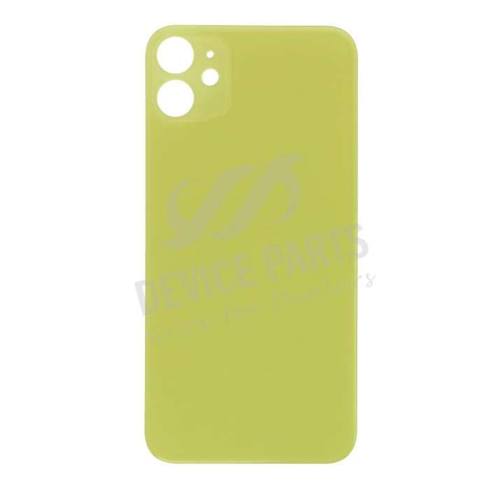Battery Door with Adhesive for iPhone 11 US & Large Hole Version Yellow OEM
