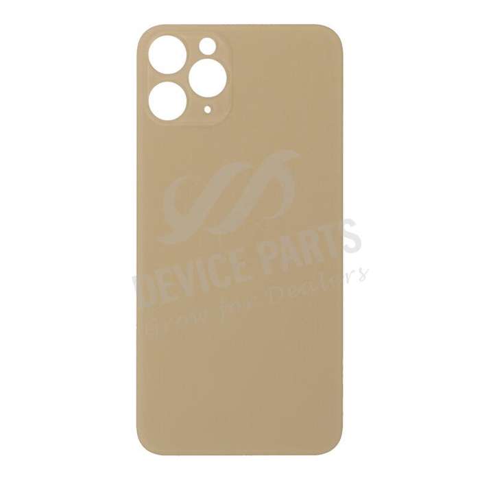 Battery Door with Adhesive for iPhone 11 Pro EU & Large Hole Version Gold OEM