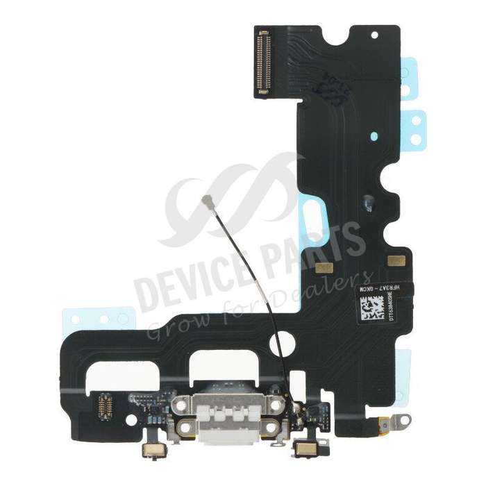 Charging Port Flex Cable for iPhone 7 White without Logo OEM