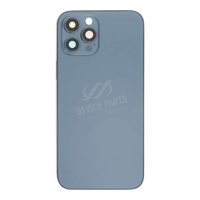 Middle Frame + Battery Door + Back Camera Lens and Bezel + Side Buttons + SIM Card Tray with Magn...