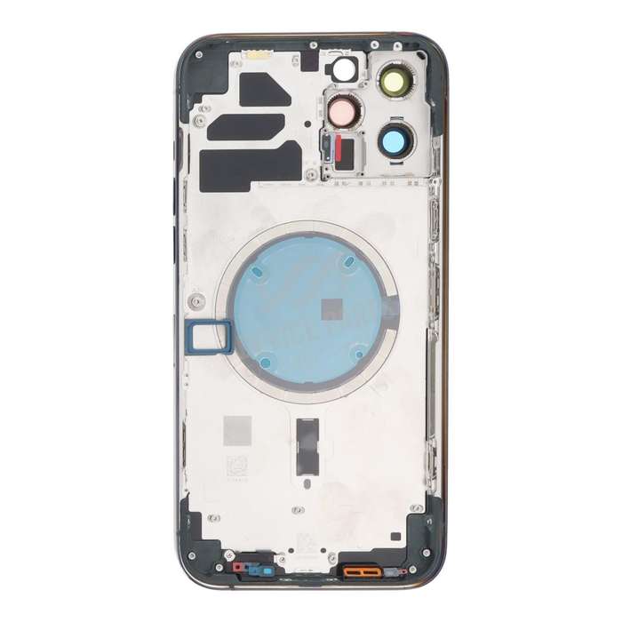 Middle Frame + Battery Door + Back Camera Lens and Bezel + Side Buttons + SIM Card Tray with Magn...