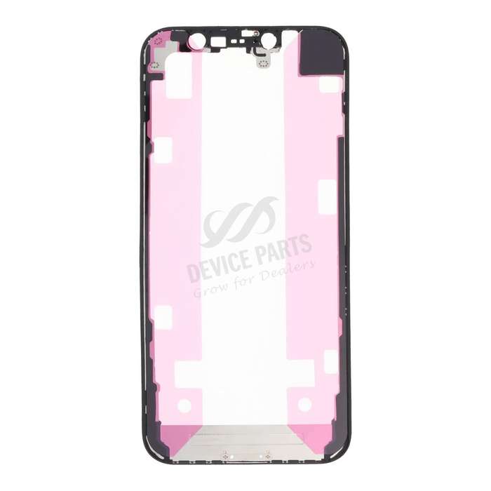 Touch Screen Frame with Adhesive for iPhone 12 Mini Black OEM
