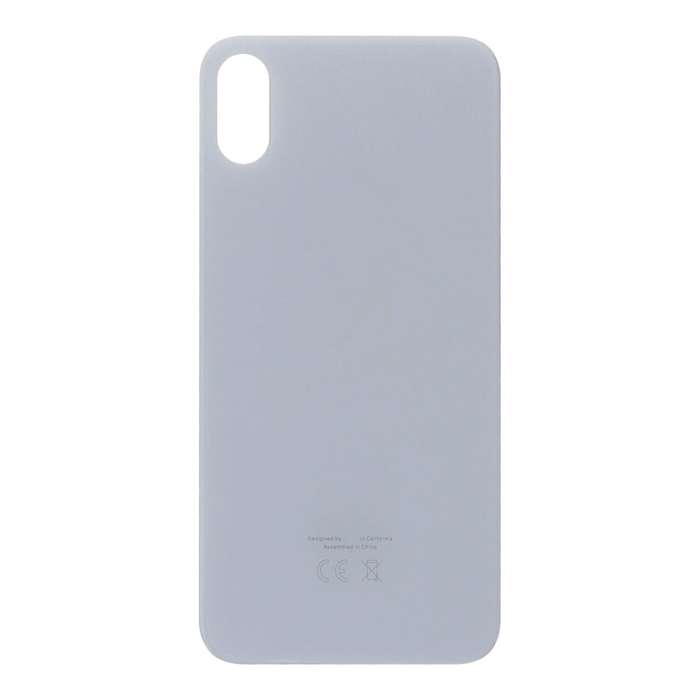Battery Door with Adhesive for iPhone X EU & Large Hole Version White HQ