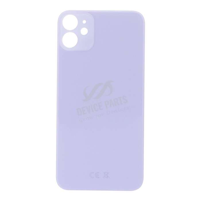 Battery Door with Adhesive for iPhone 11 EU & Large Hole Version Purple HQ