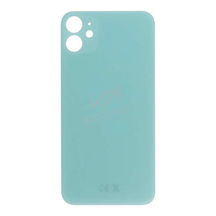 Battery Door with Adhesive for iPhone 11 EU & Large Hole Version Green HQ