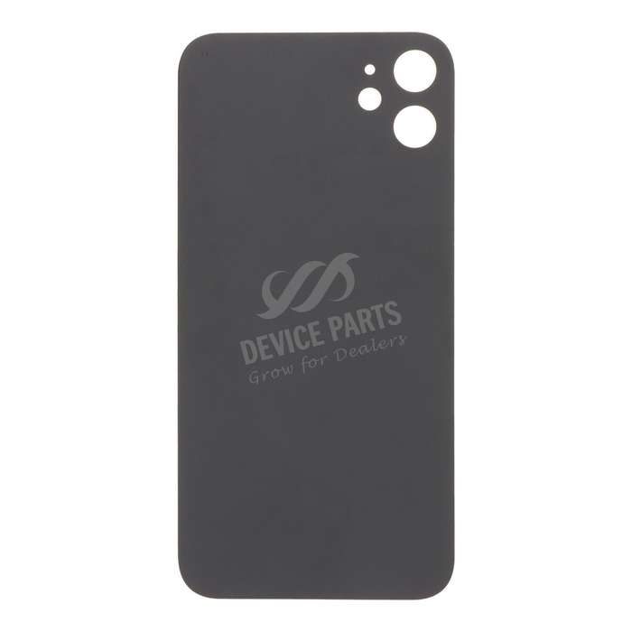 Battery Door with Adhesive for iPhone 11 European & Small Hole Version Black HQ