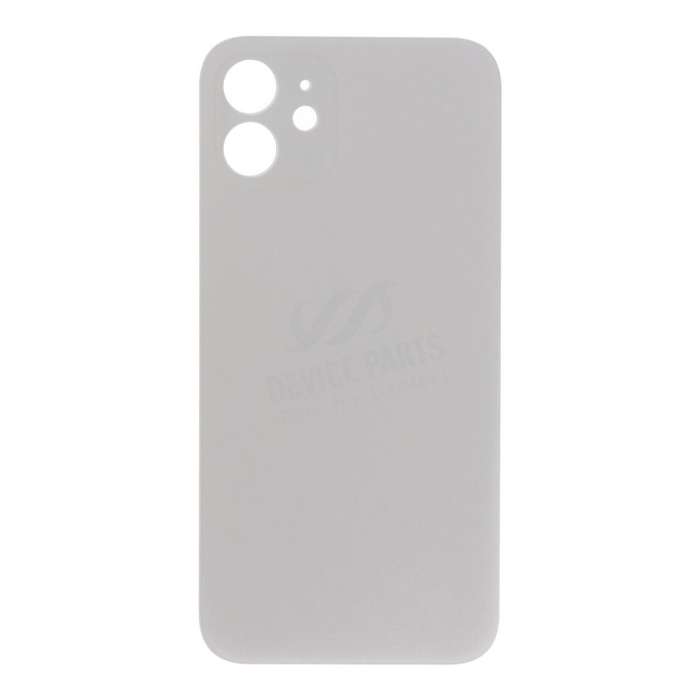 Battery Door with Adhesive for iPhone 12 Large Hole White HQ