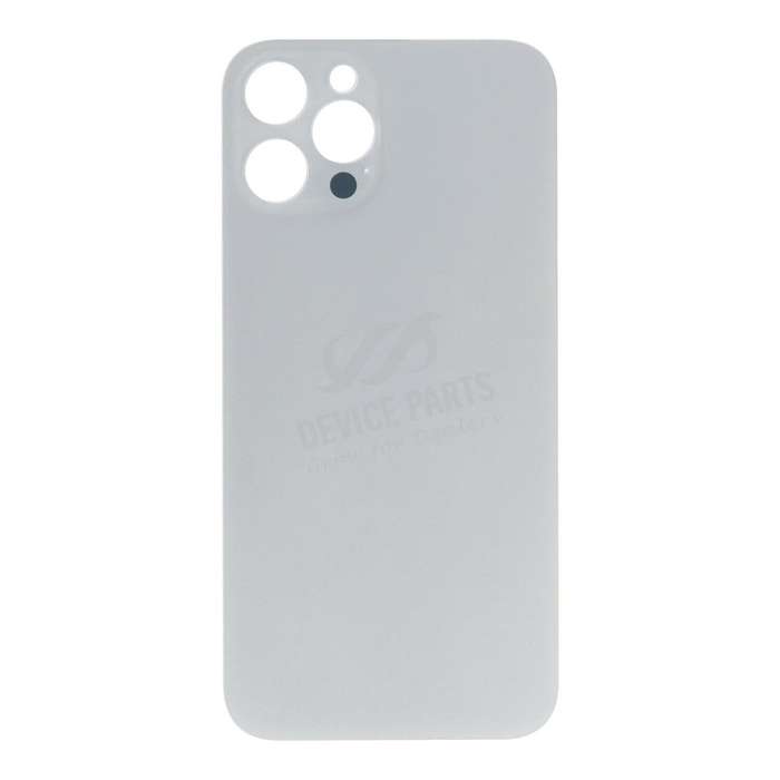 Battery Door with Adhesive for iPhone 12 Pro Max Large Hole Silver HQ