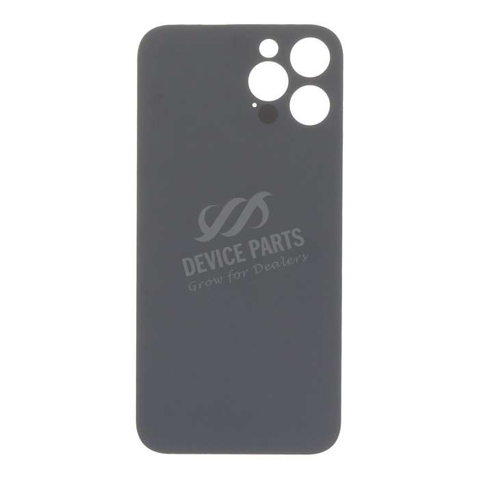 Battery Door with Adhesive for iPhone 12 Pro Max Large Hole Silver HQ