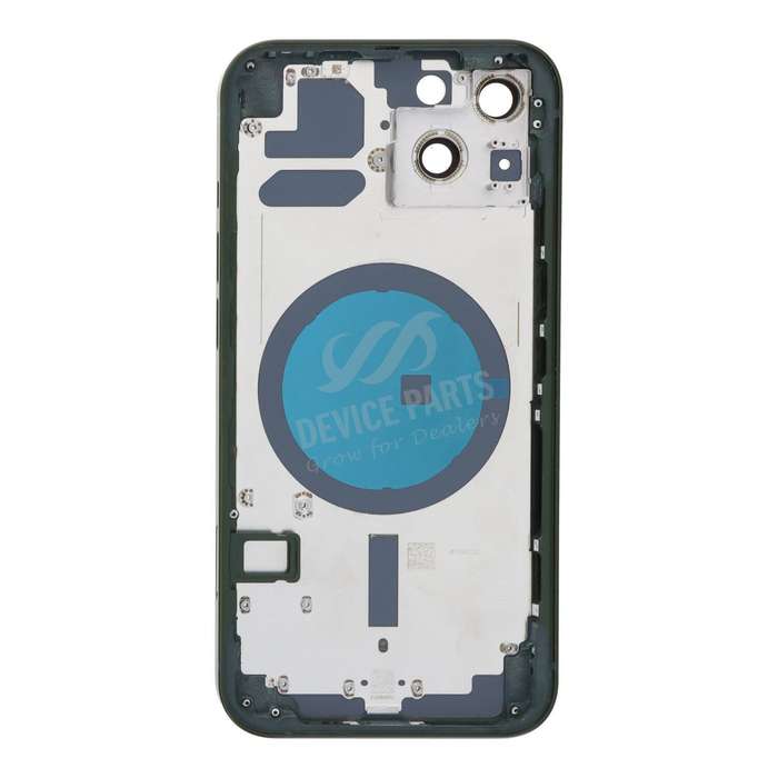 Middle Frame + Battery Door + Back Camera Lens and Bezel + Side Buttons + SIM Card Tray with Magn...
