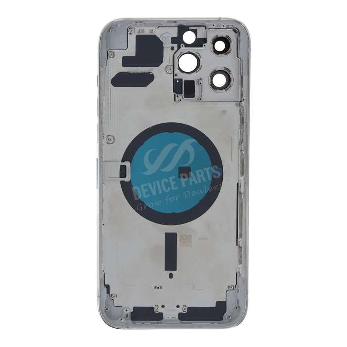 Middle Frame + Battery Door + Back Camera Lens and Bezel + Side Buttons + SIM Card Tray with Magn...
