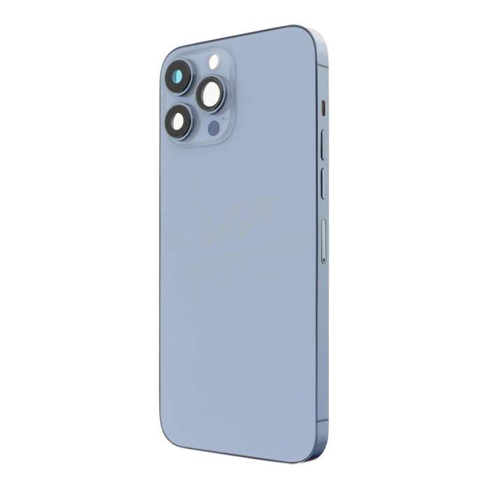 Middle Frame + Battery Door + Back Camera Lens and Bezel + Side Buttons + SIM Card Tray with Magn...