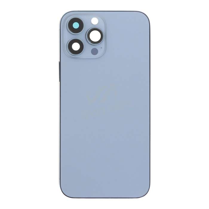 Middle Frame + Battery Door + Back Camera Lens and Bezel + Side Buttons + SIM Card Tray with Magn...