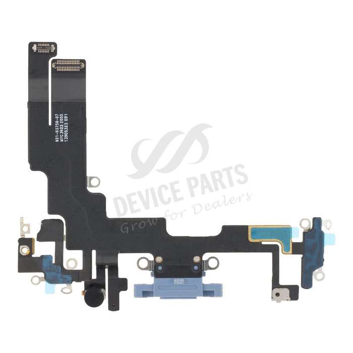 Charging Port Flex Cable for iPhone 14 Blue Ori
