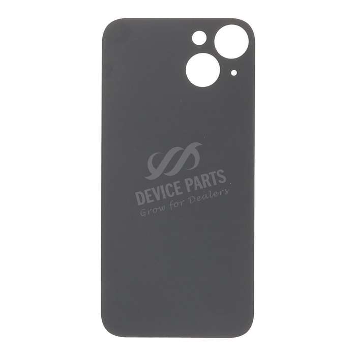 Battery Door with Adhesive for iPhone 14 Large Hole Black HQ