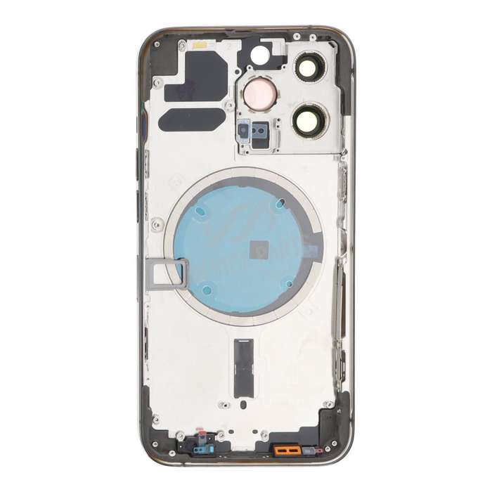 Middle Frame + Battery Door + Back Camera Lens and Bezel + Side Buttons + SIM Card Tray with Magn...