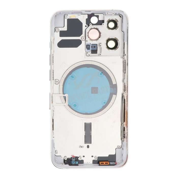 Middle Frame + Battery Door + Back Camera Lens and Bezel + Side Buttons + SIM Card Tray with Magn...