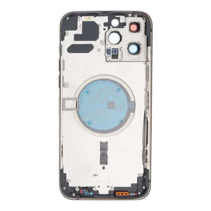 Middle Frame + Battery Door + Back Camera Lens and Bezel + Side Buttons + SIM Card Tray with Magn...