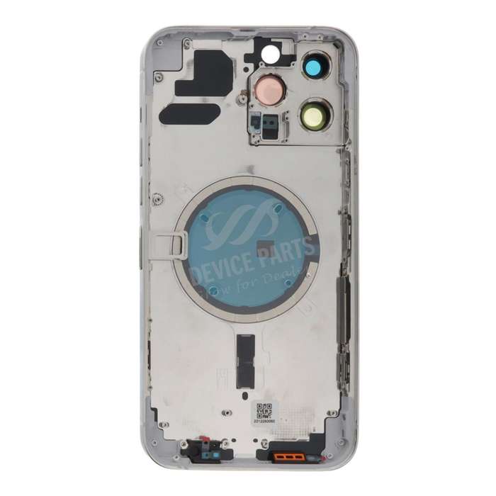 Middle Frame + Battery Door + Back Camera Lens and Bezel + Side Buttons + SIM Card Tray with Magn...