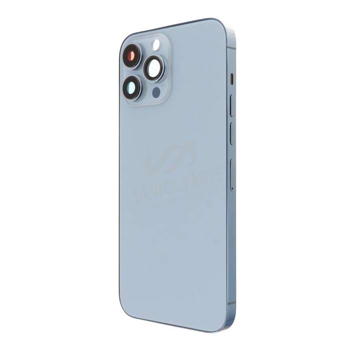 Middle Frame + Battery Door + Back Camera Lens and Bezel + Side Buttons + SIM Card Tray with Magn...