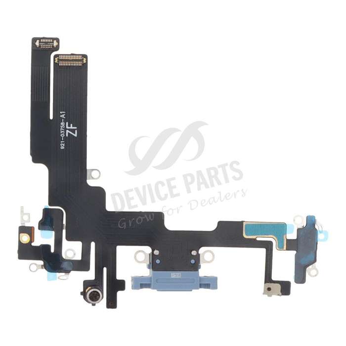 Charging Port Flex Cable for iPhone 14 Blue HQ