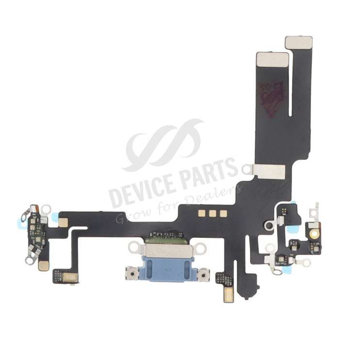 Charging Port Flex Cable for iPhone 14 Blue HQ