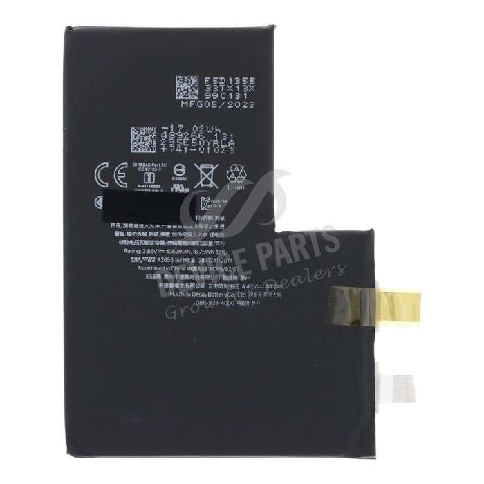 4352mAh Battery Cell + Battery Adhesive for iPhone 13 Pro Max 6.7" OEM