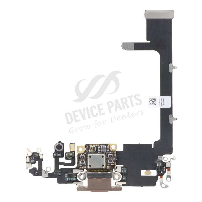 Charging Port Flex Cable with Board for iPhone 11 Pro Gold without Logo OEM