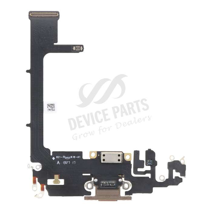 Charging Port Flex Cable with Board for iPhone 11 Pro Gold without Logo OEM